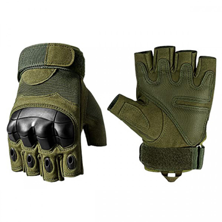 Manusi tactice militare IdeallStore®, Total Survivor, protectii articulate, nylon, kaki, XL [1]