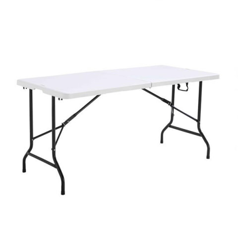 Masa pliabila din plastic, cadru metalic, 180x70x74 cm [3]