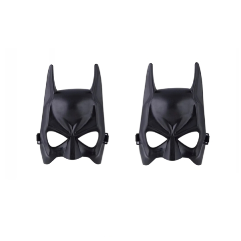 Costume Halloween copii - Set doua masti Batman DEPOX®, plastic, 22 cm x 15 cm, negru, marime universala