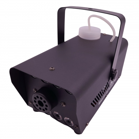 Masina de fum cu LED-uri IdeallStore®, Party Fiesta, 600 W, metalic, jocuri de lumini, negru, telecomanda inclusa [2]