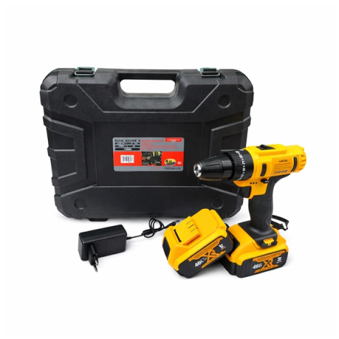 Masini de gaurit si insurubat - Masina de gaurit si insurubat, bormasina autofiletanta 8AH, DEPOX®, 2 acumulatori 48V, 120 accesorii