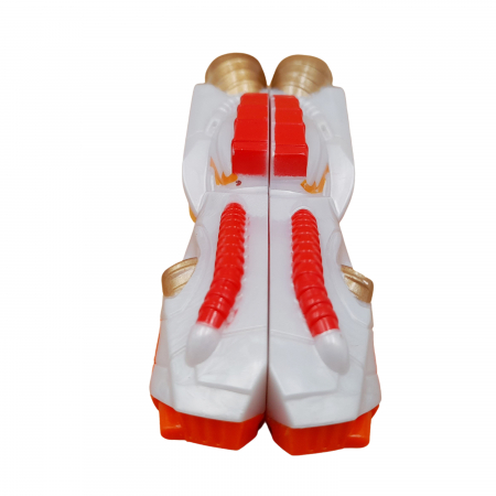 Masinuta dubla IdeallStore®, Split Speeders, Future Wing, plastic, cu magnet, 9.5 cm, alb [4]
