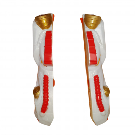 Masinuta dubla IdeallStore®, Split Speeders, Future Wing, plastic, cu magnet, 9.5 cm, alb [1]