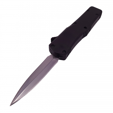 Bricege - Mini briceag automat de vanatoare IdeallStore®, Futuristic Blade, metalic, 13 cm, negru