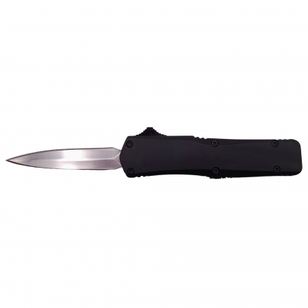 Mini briceag automat de vanatoare IdeallStore®, Futuristic Blade, metalic, 13 cm, negru [1]