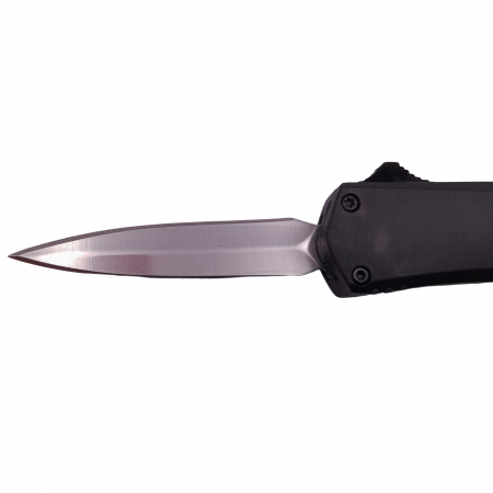 Mini briceag automat de vanatoare IdeallStore®, Futuristic Blade, metalic, 13 cm, negru [3]