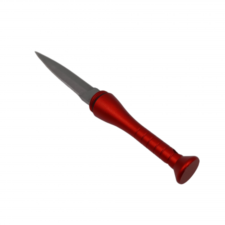 Mini cutit de vanatoare IdeallStore®, Home Run, model bata baseball, otel inoxidabil, 11.5 cm, rosu [2]