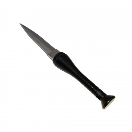 Mini cutit de vanatoare IdeallStore®, Home Run, model bata baseball, otel inoxidabil, 11.5 cm, negru [2]