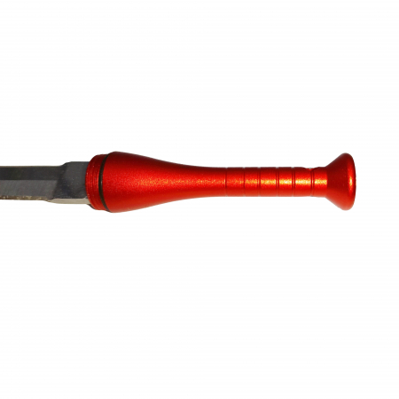Mini cutit de vanatoare IdeallStore®, Home Run, model bata baseball, otel inoxidabil, 11.5 cm, rosu [3]