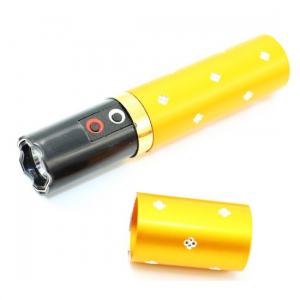 SPORT & TIMP LIBER - Mini electrosoc in forma de ruj cu lanterna, auriu