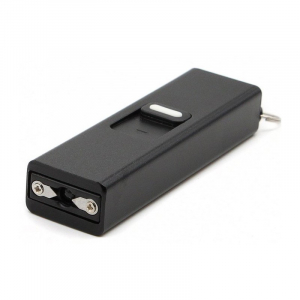 SPORT & TIMP LIBER - Mini electrosoc tip breloc cu lanterna, negru