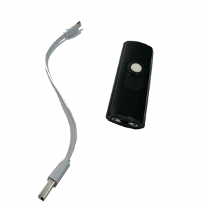 Mini electrosoc TW-1602, lanterna, USB, smart switch, negru [4]