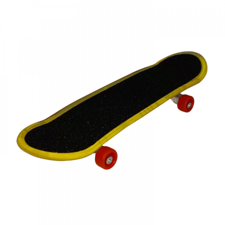 Jucarii antistres - Mini Skateboard IdeallStore®, Fingerboard Light, LED, 10 cm, negru