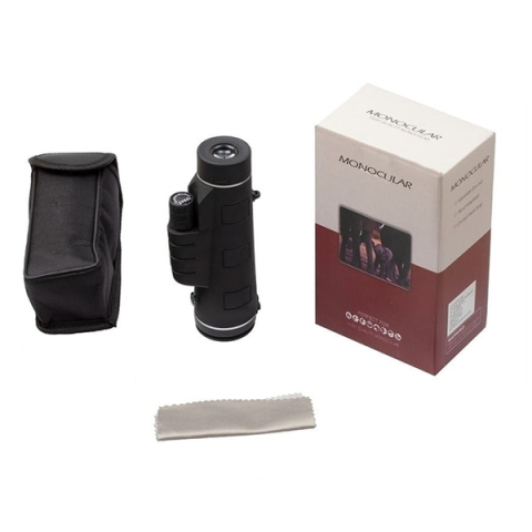 Monocular Monoclu Profesional 10x42 DEPOX®, Lentile Optice BaK-4 FMC, Focus Rapid, Compatibil Trepied, Husa inclusaprofesional, zoom 10x40 negru, husa inclusa [8]