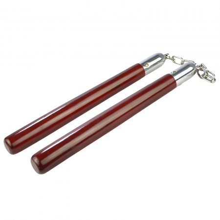 Bastoane telescopice si nunceaguri - Nunceag / nunchucku, lemn, 31 cm, maro