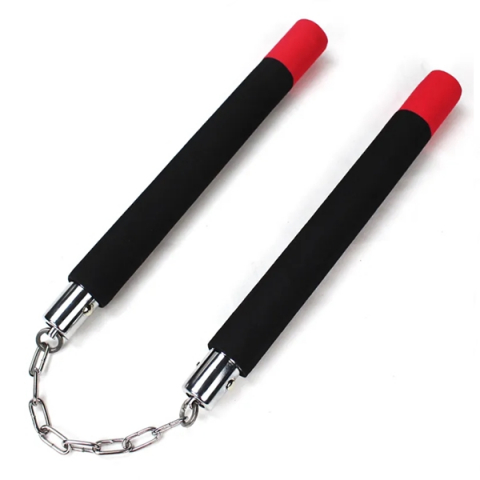Bastoane telescopice si nunceaguri - Nunceag pentru antrenament, burete, negru, 30 cm