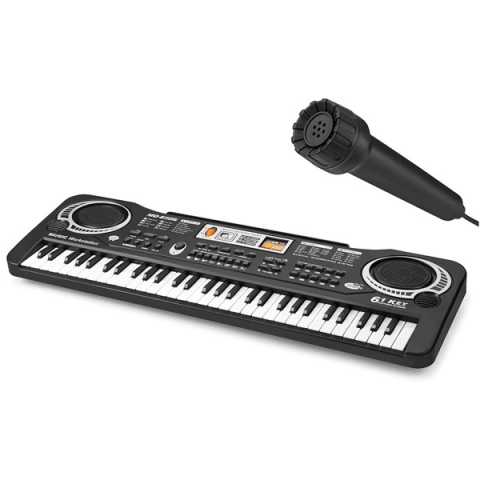 Orga electronica - Orga electronica copii, 61 clape,instrument multifunctional, microfon inclus