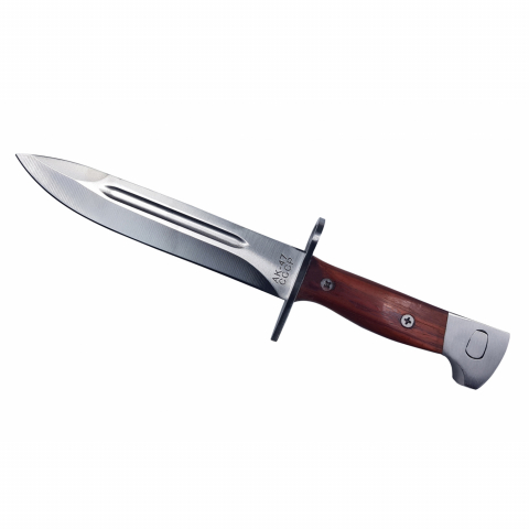 Pachet Cutit si Maceta vanatoare, model AK, otel inoxidabil, 61 cm, argintiu [10]