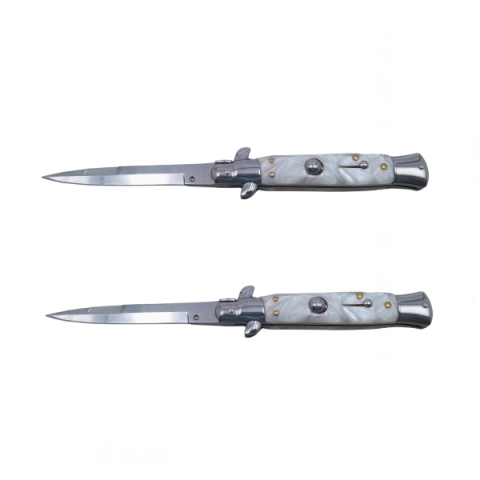 Bricege - Pachet doua bricege de vanatoare  Italian Spirit, otel inoxidabil, 22.5 cm, argintiu, husa inclusa