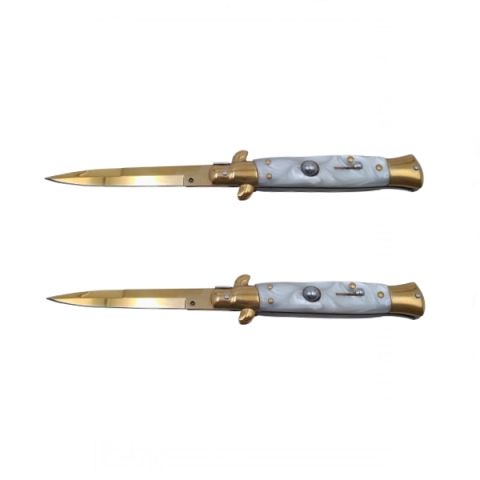 Bricege - Pachet doua bricege de vanatoare  Italian Spirit, otel inoxidabil, 22.5 cm, auriu