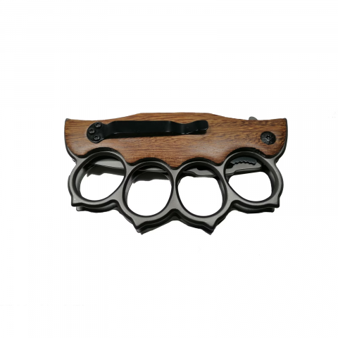 Pachet doua bricege vanatoare Nature Call, maner lemn, 21 cm, maro [3]