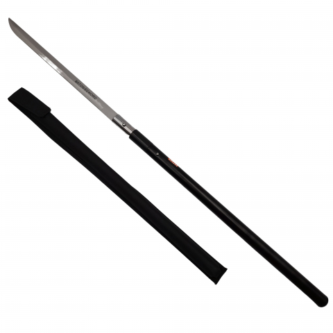 Pachet doua sabii de vanatoare, Shaolin Master, model baston, 87 cm, negru, teaca inclusa [1]