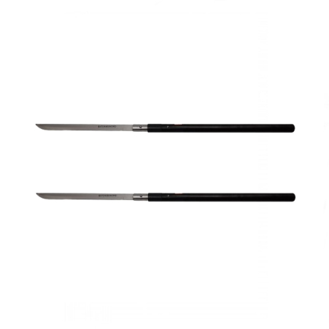 SPORT & TIMP LIBER - Pachet doua sabii de vanatoare, Shaolin Master, model baston, 87 cm, negru, teaca inclusa