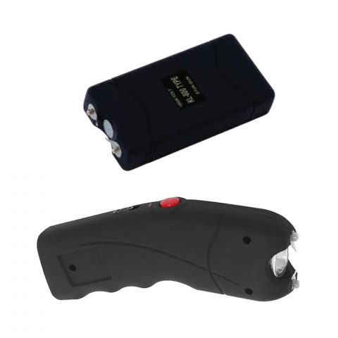 SPORT & TIMP LIBER - Pachet electrosoc TW 309, 2.5 mil V, 12 cm si mini electrosoc cu lanterna, 800 T, negru