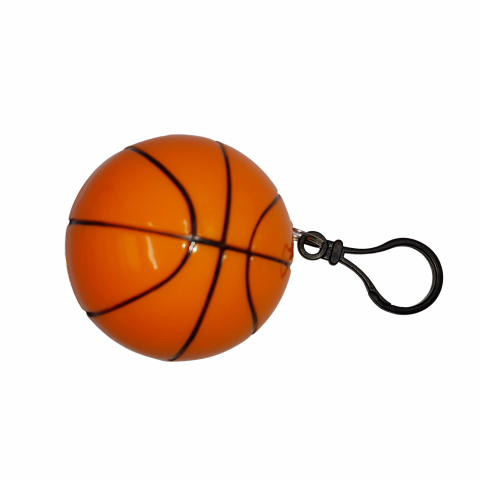 Pelerina de ploaie IdeallStore®, Poncho Basketball, one size, plastic, portocaliu [1]