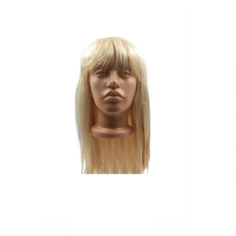 Masti si costume adulti - Perucă Damă pentru Carnaval, Păr Lung, Drept, Blond, 60 cm