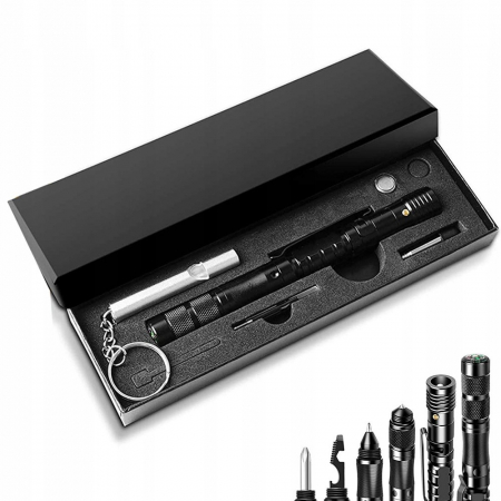 Pix tactic IdeallStore®, Comando Specialist, multifunctional, aluminiu, 13.5 cm, negru [6]