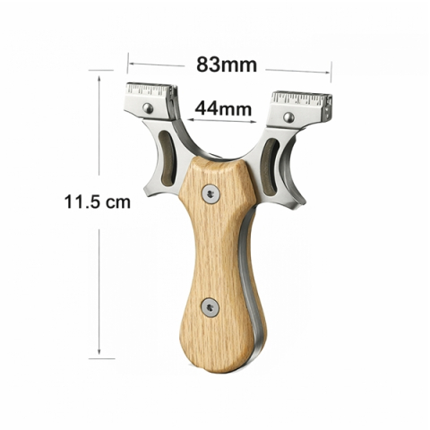 Prastie cu laser DEPOX®, metalica, 11.5 cm, cu boloboc, maner lemn, bej [2]