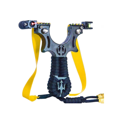 SPORT & TIMP LIBER - Praștie de precizie din rasina, 11 cm, negru