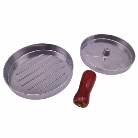 Presa manuala pentru burgeri IdeallStore®, Exquisite Chef, aluminiu, 11.5 cm, argintiu [1]