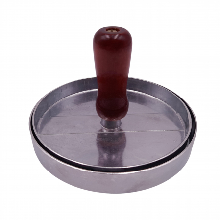 Presa manuala pentru burgeri IdeallStore®, Exquisite Chef, aluminiu, 11.5 cm, argintiu [2]