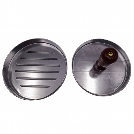 Presa manuala pentru burgeri IdeallStore®, Exquisite Chef, aluminiu, 11.5 cm, argintiu [3]