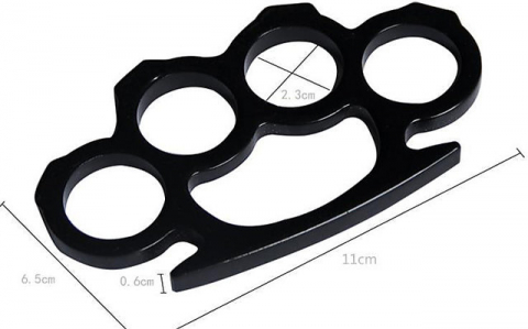 Pumnal, tip box, aluminiu, 0,5 cm, negru [4]