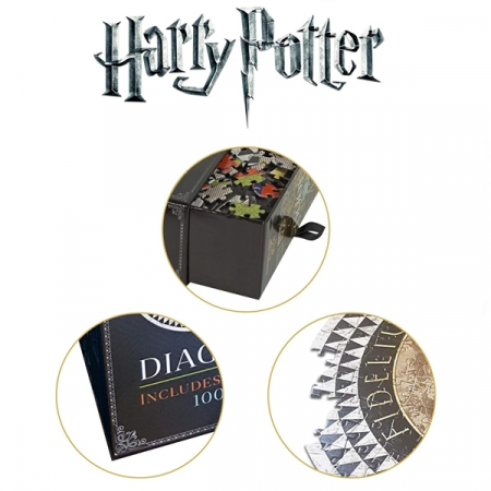 Puzzle Harry Potter, IdeallStore®, Diagon Alley Shop Signs, 1000 piese [4]
