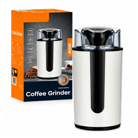 Accesori casa & gradina - Rasnita electrica de cafea  DEPOX®, 200W, capacitate 75 g, lame din otel inoxidabil, functie Pulse, sistem de siguranta, pana la 3 cesti