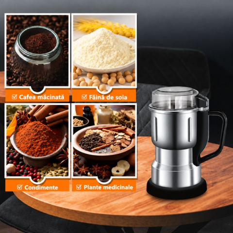 Râșniță electrică pentru cafea DEPOX®, 500W, capacitate 300g, lame din oțel inoxidabil [3]