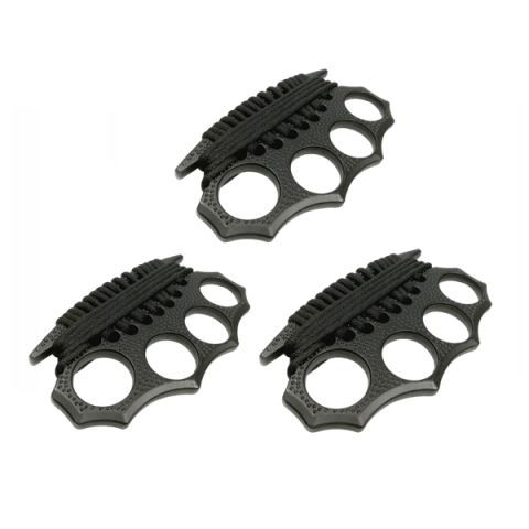 Pumnaluri si boxuri - Set trei rozete DEPOX®, snur, negru, 12 cm