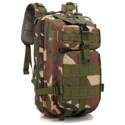 SPORT & TIMP LIBER - Rucsac militar, 5 compartimente, 28 l , camuflaj