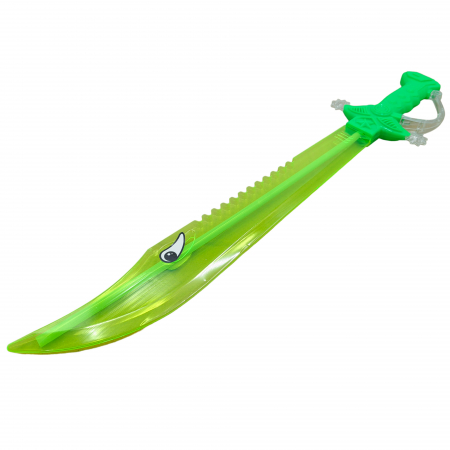Sabie de jucarie IdeallStore®, Eye Sight, plastic, LED, sunete, 60 cm, verde [1]