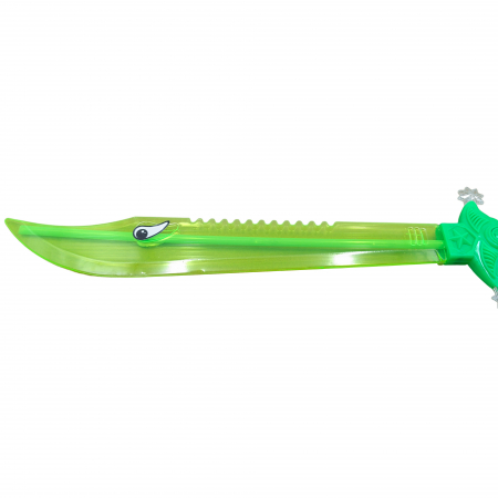 Sabie de jucarie IdeallStore®, Eye Sight, plastic, LED, sunete, 60 cm, verde [3]
