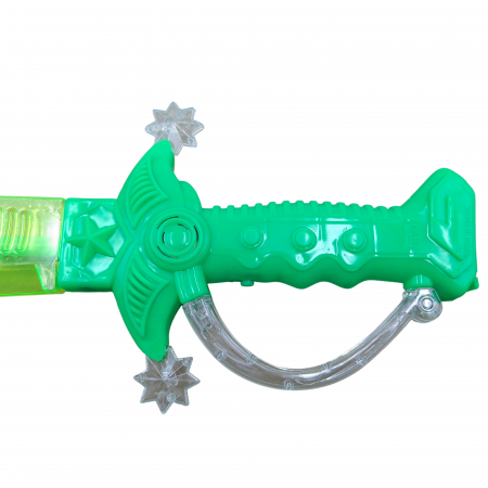 Sabie de jucarie IdeallStore®, Eye Sight, plastic, LED, sunete, 60 cm, verde [2]