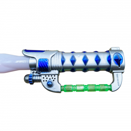 Sabie de jucarie IdeallStore®, Future Warrior, plastic, LED, sunete, 63.5 cm, argintiu [2]