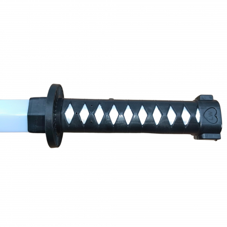 Sabie de jucarie IdeallStore®, Ninja Warrior, plastic, LED, sunete, 67 cm, negru [2]