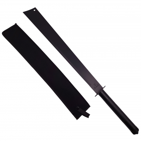 Sabii & Macete - Sabie de vanatoare Ideallstore®, Ninja Blade, maner metal, 81 cm, negru, teaca inclusa