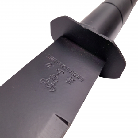 Sabie de vanatoare Ideallstore®, Ninja Blade, maner metal, 81 cm, negru, teaca inclusa [5]
