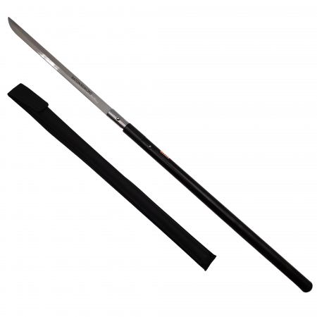 Sabii & Macete - Sabie de vanatoare Ideallstore®, Shaolin Master, model baston, 87 cm, negru, teaca inclusa